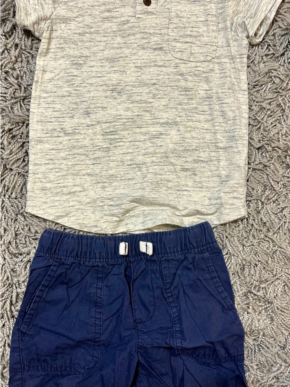 Cat & Jack Navy Elastic Waist Kids Shorts